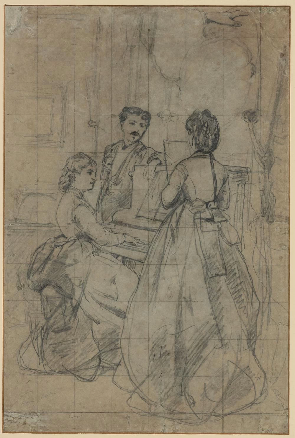 La lezione di piano, studio